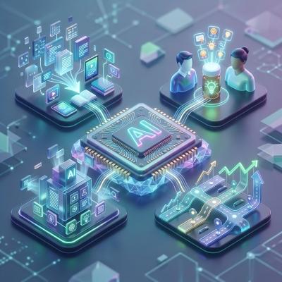AI-generated image of a digital content creation interface