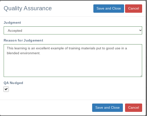 Quality Assurance