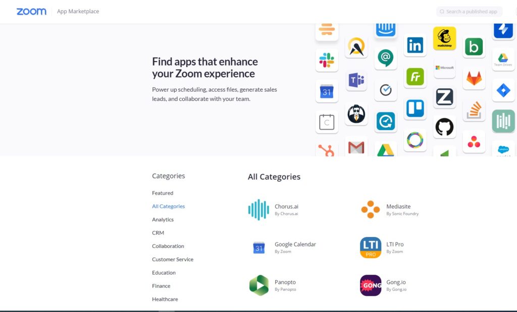Zoom app store