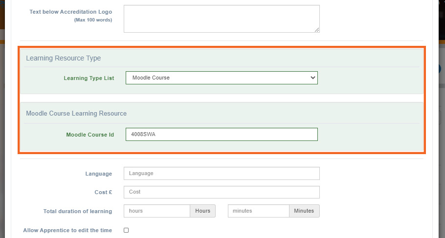 Moodle Resource