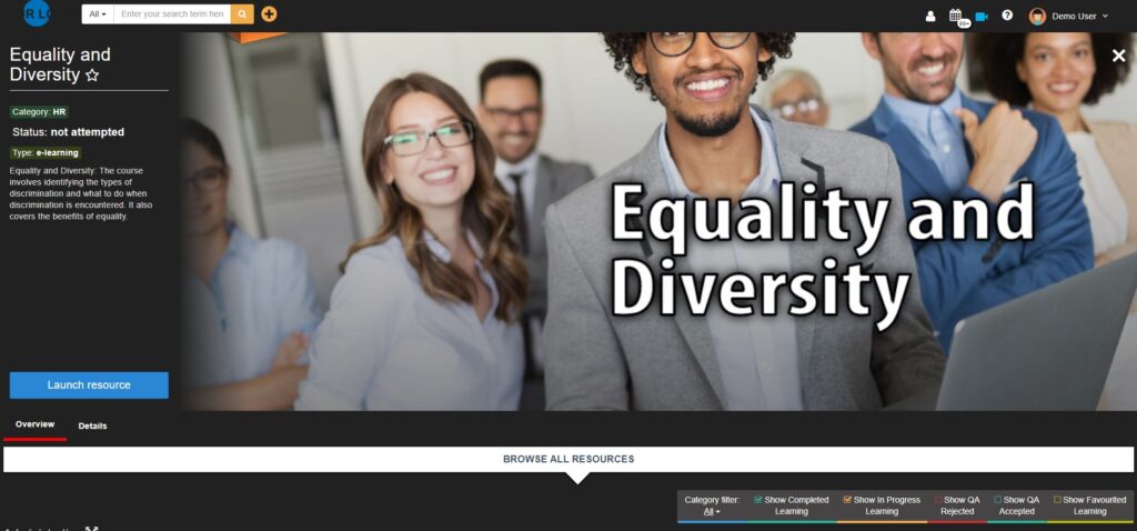 Equality and Diversity elearning