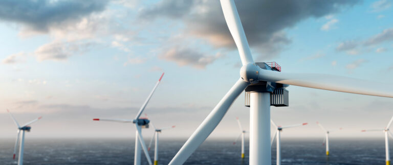 wind turbines in bank of gravity batteries