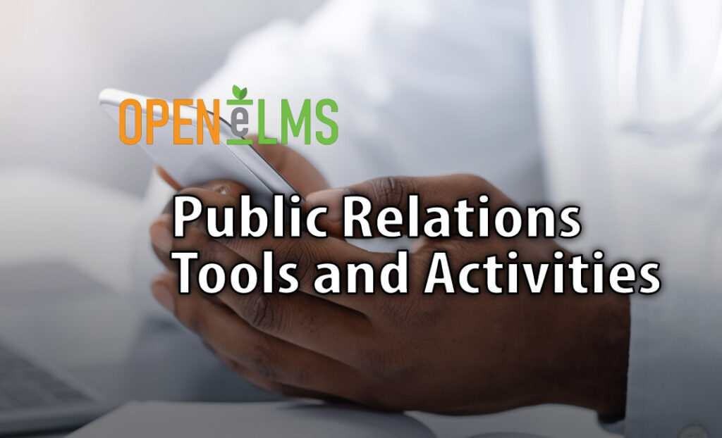 Public Relations Tools and Activities