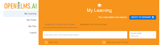 Openelms course generation: https://demo.openelms.ai/my-learning
