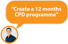 Create a 12 months CPD programme