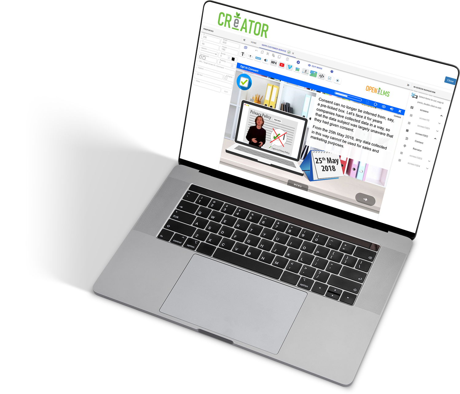 eLearning can be edited after AI generation
